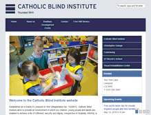 Tablet Screenshot of catholicblindinstitute.org